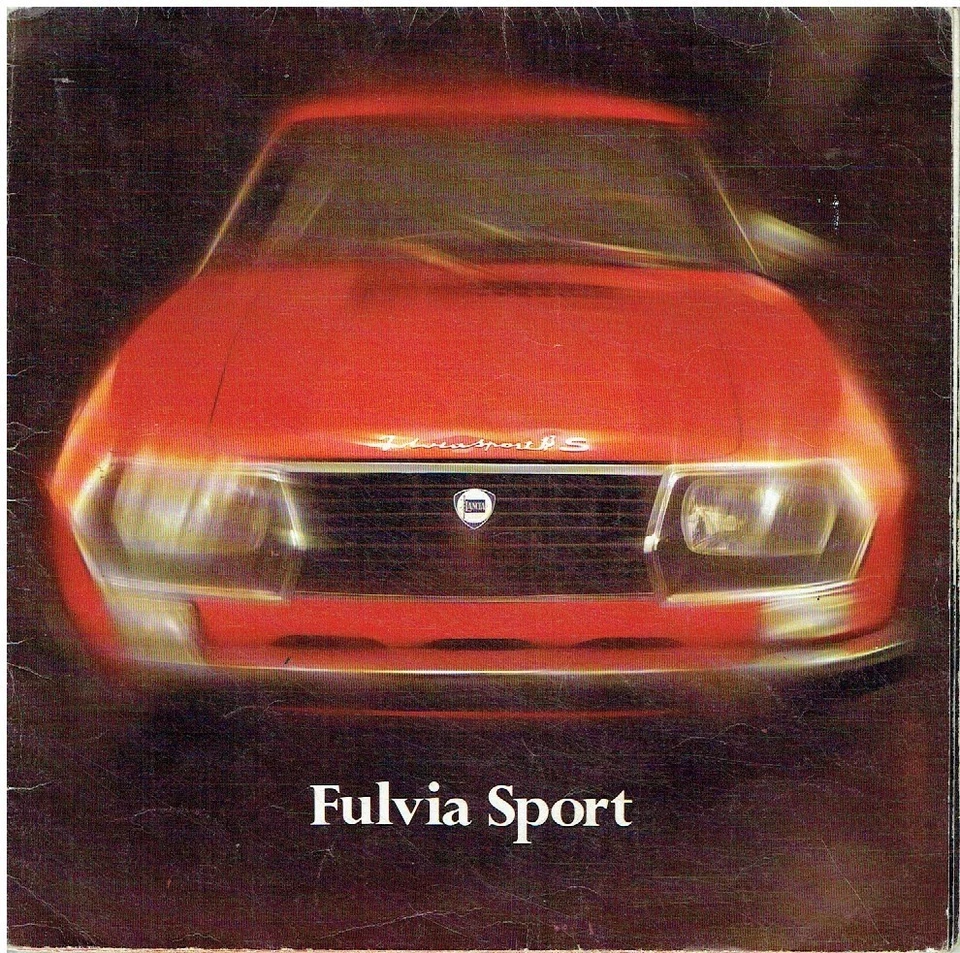 LANCIA FULVIA ZAGATO SPORT S2 1.3S 1600 CUPÉ '71-72 ORIGINAL FOLLETO DE VENTAS DE FÁBRICA Foto 1 de 1