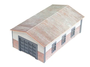 Garage auto scala 1:60-1:64 Hangar-fienile Diorama model kit espositore decorazione miniatura - Foto 1 di 15
