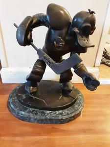 1993 Mighty Ducks "Defending The Pond" Bronze Statue Anaheim LIMITIERT 1993 RAR - Bild 1 von 12