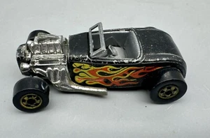 Hot Wheels Street Rodder Black W/  Flames Hong Kong 32 Ford Roadster 1975 - Picture 1 of 8