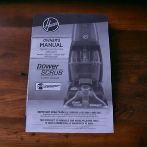 Instrucciones de servicio manuales de funcionamiento para lavadora de alfombras Hoover Power - Imagen 1 de 2