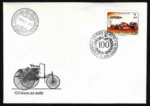 HUNGARY, SCOTT # 2990, FDC COVER OF 1986 FERARRI TIPO, AUTOMOBILE, RACECAR - Picture 1 of 1