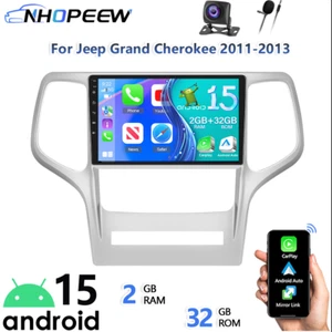 Android 15 For Jeep Grand Cherokee 2008-2013 Car Stereo Radio GPS Carplay - Picture 1 of 12
