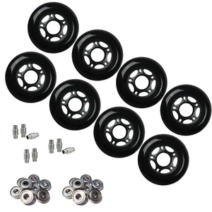 Ruote da pattino da esterno Rollerblade in linea hockey fitness 72 mm 82 A cuscinetti distanziatori - Foto 1 di 4
