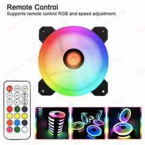 3/5/6er-Pack RGB PC Kühllüfter 120 mm leiser Kühler mit Controller Computer Desktop - Bild 1 von 15