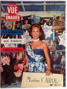 Point de Vue n°263- 1953 : Martine Carol  24 Heures du Mans La ronde impitoyable - Imagen 1 de 1