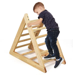Kids Triangle Climbing Ladder Home Climbing Frame Activity Centre Step Training - Picture 1 of 10