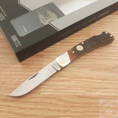 Cuchillo Plegable Schrade Old Timer Series 2.8 1095HC Hoja de Acero Sierra Hueso Mango Foto 1 de 4