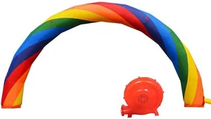 Paño Oxford inflable impermeable arco iris para publicidad arco iris con soplador de aire de 370 W - Imagen 1 de 17