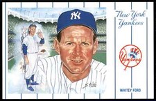 1991 Historic New York Yankees Whitey Ford Postcard #10