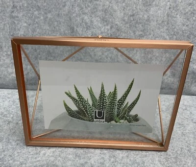 Umbra Prisma Geometric Metal Photo Frame Sung Wook Park - Holds 4 X 6 Picture - Image 1 of 4