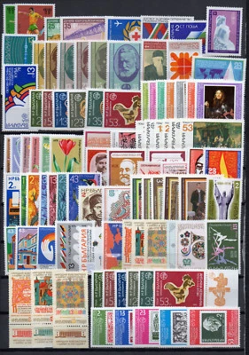 BULGARIA 1978 100% COMPLETE YEAR SET 93 STAMPS 12 BLOCKS MNH - Image 1 of 2