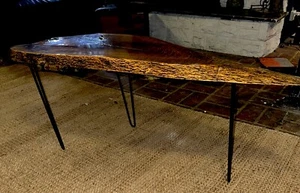 live edge oak entry table - Picture 1 of 7