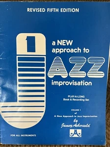 A NEW APPROACH TO JAZZ IMPROVISATION New Sealed Jamey Aebersold Book Only - Picture 1 of 6