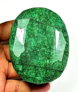 2070.00 Ct Natural HUGE Green Zambian Emerald CERTIFIED Oval Gemstone !! - Picture 1 of 6