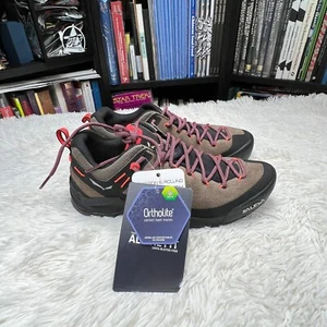ZAPATILLAS DE CUERO SALEWA WS WILDFIRE TALLA 7.5 CORDÓN BUNGEE NEGRO - Imagen 1 de 8