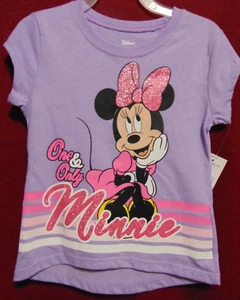 DISNEY JR. Girls Size 4 ONE AND ONLY MINNIE Short Sleeve Tee Shirt New W/ Tags! - Picture 1 of 4