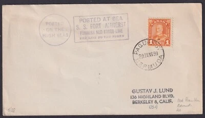 CANADÁ: (19198) PMK’D AT BERMUDA PAQUEBOT CANCELAR/KG6 cubierta 1949 Foto 1 de 2