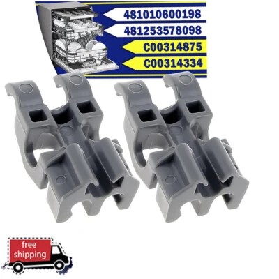 1-4x Mounting Plate Holder for Bauknecht Whirlpool 481010600198 Dishwasher - Image 1 of 4