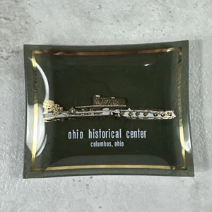 Vintage Ohio Historical Center, Columbus Ohio Glass Ashtray Advertising - Picture 1 of 7