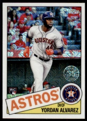 2020 Topps Update '85 Topps Silver Pack Chrome #CPC1 Yordan Alvarez - Image 1 of 2