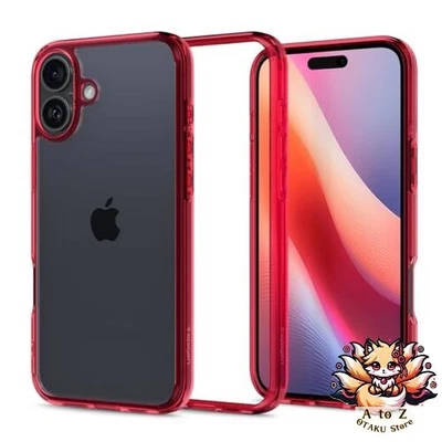 NEW Spigen iPhone 16 Case Clear Shockproof with Strap Hole Anti-Yellowing Bumper - Image 1 of 4