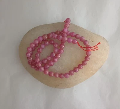 NAMIBIAN RUBY 15MM ROUND BEADS - 15.5" Strand - 3494E - Image 1 of 3