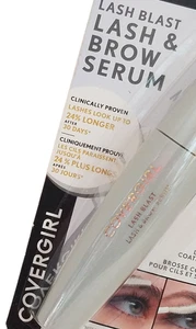 COVERGIRL Lash Blast & Brow Serum #100 TRANSPARENT Translucent Eyelash Eyebrow - Picture 1 of 24