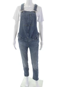 DL1961 Womens Cotton Lined Sleeveless Denim Long Overalls Blue Size S - Imagen 1 de 8