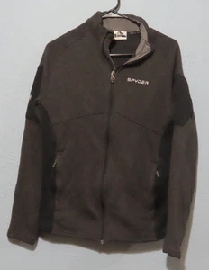 Spyder Men's M Empire Full Zip Fleece Jacket Sweater Gray - Picture 1 of 8