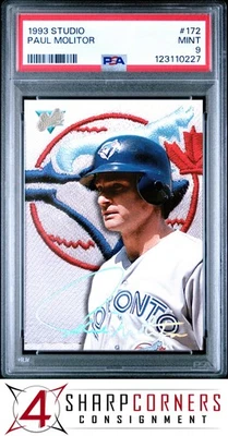 1993 STUDIO #172 PAUL MOLITOR HOF PSA 9 - Image 1 of 2