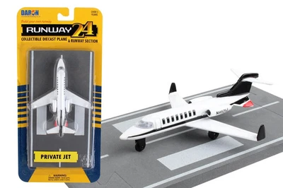 Private Jet Runway 24 Daron Toys 4.5" Toy Die-cast Airplane - Image 1 of 2