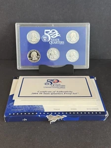 2005 State Quarter Clad Proof Set U.S. Mint Packaging OGP COA - Box Tear. - Picture 1 of 2