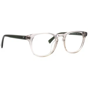 Puma Eyeglasses PE00910AC0S 001 Clear Grey/Green Rounded Square Frame 50[]20 140 - Picture 1 of 6