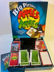 APPLES TO APPLES BIG PICTURE raro gioco di carte festa di famiglia - Mattel 2012 completo - Foto 1 di 2