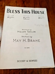 SHEET MUSIC BLESS THIS HOUSE 1927 - Picture 1 of 3