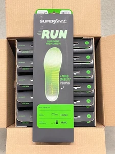 Superfeet RUN Comfort Carbon Fiber Orthotic Insoles High Arch Support - SIZE G - Picture 1 of 6
