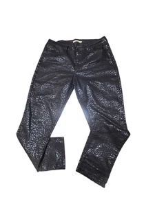 Levis Black Leopard Print Jeans Women's Sz 33 See Measurements  - Picture 1 of 6