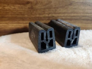 Golf Cart down windshield rubber bumper Set of 2 Yamaha G2, G8, & G9 NEW 2.5" - Picture 1 of 4