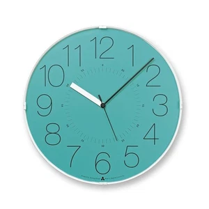 Lemnos AWA21-01 Cara Blue Large Dial Wall Clock Simple Contemporary Interior - Picture 1 of 24