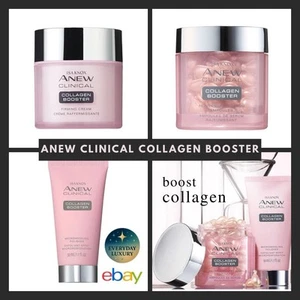 avon Anew Clinical collagen boosters trio cream serum scrub - Picture 1 of 7