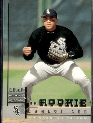 1998 Donruss Leaf Rookies Stars Carlos Lee White Sox #227 - Image 1 of 2