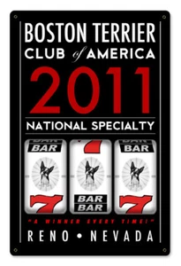 Boston Terrier Club of America Slot Machine National Specialty Event Sign 2011 - Picture 1 of 1