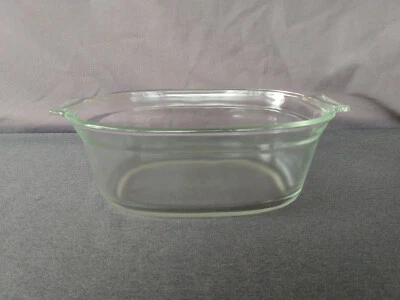 Vintage Pyrex Clear Oval Oblong Handled Casserole Dish #703 3 Qt 12.5" x 8.5" - Image 1 of 4