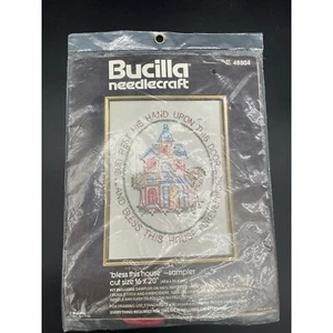 Bucilla Needlecraft Bless This House Sampler Kit 16x20 Punto de Cruz Sellado - Imagen 1 de 3