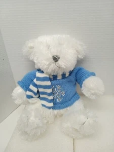 14" Winter Teddy Bear Stuffed Toy 2009 Animal Adventure - Picture 1 of 8