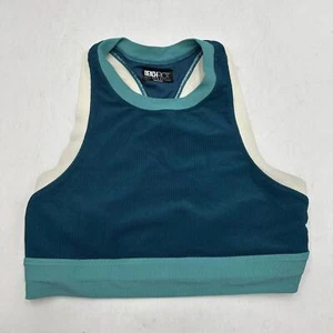 Beach Riot Sport Top da donna attivo, blu/bianco, taglia L - Foto 1 di 6