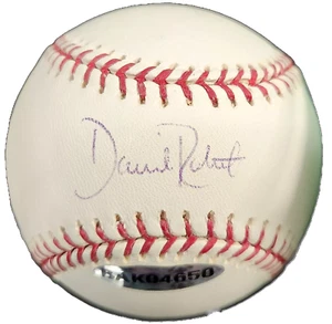 Dave Roberts Autographed OML Baseball Boston Red Sox Dodgers Upper Deck UDA COA - Picture 1 of 4