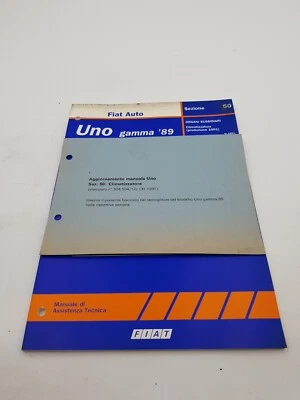 Manual de Taller para Fiat Uno Alcance '89 Planta Aire Acondicionado Edizione De - Imagen 1 de 4