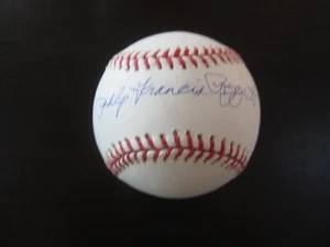Phil Rizzuto Autograph Signed Baseball Ball JSA (B21) New York Yankees Full Name - Picture 1 of 4